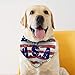 Vitscan 6 Pack Mother Day Dog Bandanas - Reversible Triangle Dog Neck Scarfs Pet Kerchief Set for Dogs Cats, 12 Styles in Front and Back, Arbor Day, American Flag, Birthday Bandanas