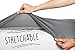 The Shrunks All-In-One Waterproof Mattress Protector Fitted Sheet for Baby Cribs and Toddler Beds Soft Natural Tencel Grey Fabric for Girls or Boys Perfect for Shrunks Toddler Travel Bed Air Mattress
