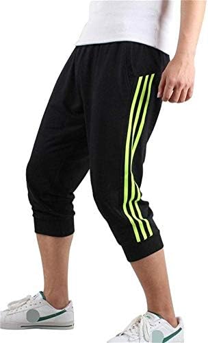 Hooleeger 3/4 Length Mens Shorts Joggers Sports Cotton Pants