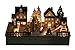 Clever Creations Ski Hill Nativity Collectible Religious Christmas Scene | Festive Holiday Décor | LED Backlight Layered Design | 100% Wood | 10.5” Tall | Battery Powered