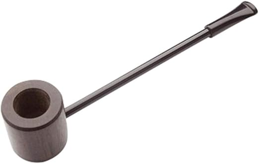 Brezo y sándalo asa larga pipa de tabaco Conjunto de tubo hecho a mano