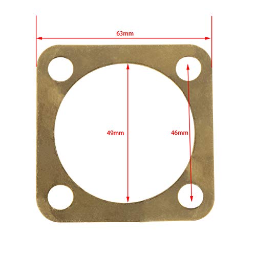 Supermotorparts 5x Cylinder Head Gasket Brass 66cc 80cc 2- Stroke Engine Motorized BiCYCLE - Thumbnail 3