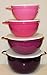Tupperware Thatsa Bowl Set of 4 Pink and Purple