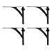 Set of 4 Iron Shelf Brackets for 10