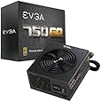 EVGA 750 GQ, 80+ GOLD 750W, Semi Modular, EVGA ECO Mode, 5 Year Warranty, Power Supply 210-GQ-0750-V1