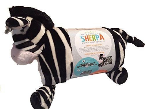 Little Miracles, Snuggle Me Sherpa 2- Piece Blanket and Plush Set, Blanket 30 Inches X 45 In. 100% Polyester Fill