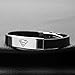 Godyce Superman Bracelet for Men Women Girl Black Rubber Jewelry - Stainless Steel Charm