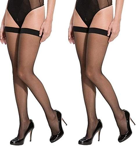 ShopCash Women black Stockings Super Fine Fiber Excellent Stretch Sheer Tights Long Comfort
