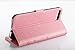 iPhone 7 Flower Wallet Case, Miniko(TM) Premium PU Leather [Flower] 3D Handmade Bling Butterfly Diamond Crystal Flip [Card Slot] Wallet Case Cover for iPhone 7 with Kickstand and Wrist Strap Pink