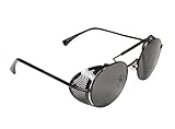 Historical Emporium Men's Chrononaut Steampunk Sunglasses Black