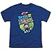 Popfunk Teen Titans Go! Youth T Shirt & Stickers - Small, Royal