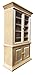 Inusitus Miniature Dollhouse Display Cabinet - Dolls House Mini Furniture Glass Bookcase - 1/12 Scale (Light Brown)