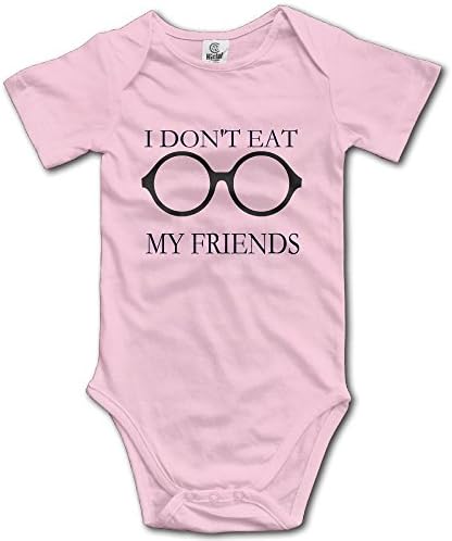 Zhaojinzhu I Don't Eat My Friends One-Piece Baby Simple Joys Cotton Soft Active Baby Outfit