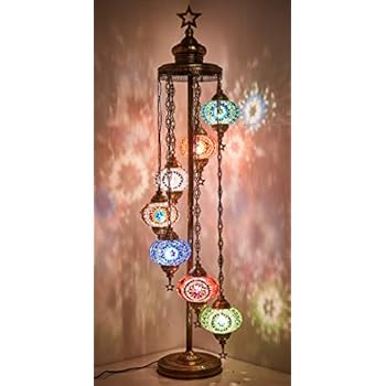 Demmex 2020 Mosaic Tree Floor Lamp 12 Big Globes Turkish Moroccan
