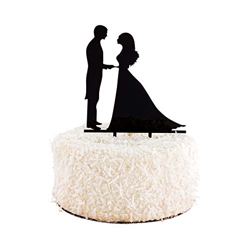 Top Cake 6.7 x 5.1 Inch Bride And Groom Cake Topper, 1 Romantic