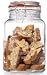 Glass Canister Quality Set of 3 Clear Round Jars with Hermetic Seal Bail & Trigger Airtight Lock Lids for Kitchen & Pantry- Food Storage Organization Containers For Flour, Sugar, Coffee Bean