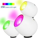 OriGlam Touch Sensor Living 256 Color Changing Mood Light Atmosphere Lamp Projection Night Light with Built-in Rechargeable Battery for Christmas Yoga Decoration