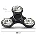 Krazy Spinner Hand Spinner Toy Stress Reducer Ultra Durable High Speed Ceramic Bearing Finger Toy Guarantee 1+min Spin Time Perfect for ADD ADHD Anxiety Autism Stress Relief (SteelBearing-Black)