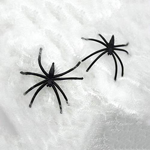 Halloween Decorations Spider Web, Stretch Cobwebs for Halloween Indoor/Outdoor Decoration 400sqft with 30 Fake Spiders