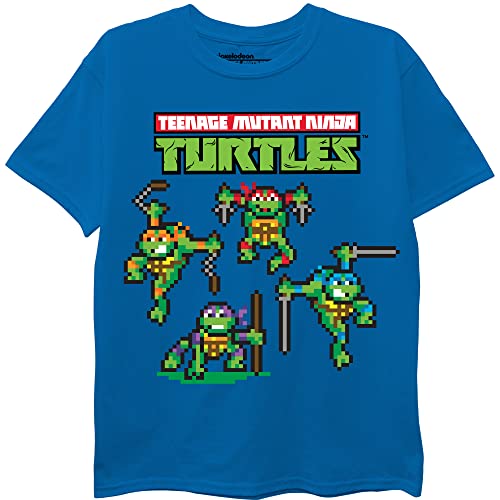 Teenage Mutant Ninja Turtles Toddler Pixelated TMNT Characters Boys T-ShirtRoya…