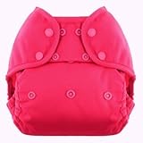 Blueberry Coveralls Cloth Diaper Cover Snap (Raspberry)