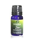 Zen PEPPERMINT Essential Oil, 10 ml for Aromatherapy. Unadulterated Pure Premium Therapeutic. Many Uses include Nausea, Headaches, Refresh Spirit.