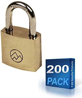 Mountain Series BP075 3/4" Wide Keyed Different Solid Brass Padlocks (Case of 200)