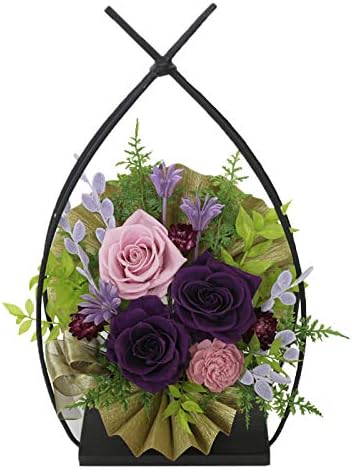 Amazon サウンドアレンジ 思い出の碑 紫苑色 プリザーブドフラワー プレゼント 花 ギフト プリザーブドフラワー オンライン通販