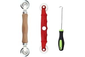 UtySty Window Screen Roller Tool Window Screens Rolling Tool Spline with Removal Hook Repair Kit for Window Screen Mesh Fiberglass Screen Door Mesh Patio Porch Sliding Door Courtyards