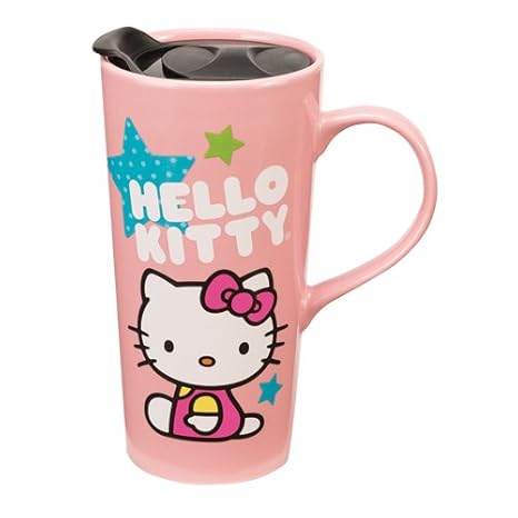 Amazon.com: Vandor 18351 Hello Kitty Estrellas 20 oz Taza de ...