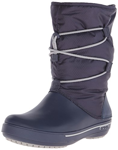 crocs Women's Crocband II.5 Cinch W Snow Boot, Navy/Light Grey, 8 B(M) US