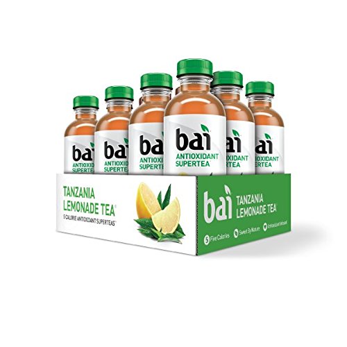 Water Bai Tanzania Lemonade Tea, Antioxidant Infused Supertea, 18 Fluid