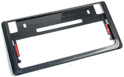 Amazon None ナンバーフレーム ナンバープレート ホンダ フレーム カバー アクセサリー カーボン ナンバーカバー ホルダー 車 バイク