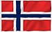 Norway Polyester Flag 3x5 - 3'x5'