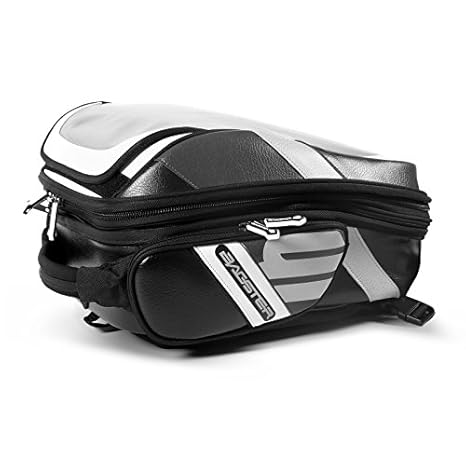 Erweiterbarer Tankrucksack Bagster Stunt PVC 5849NBLA 21-32 Liter weiß