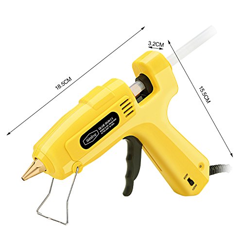 image for Isinlive Hot Glue Gun with 10pcs Glue Sticks Heavy Duty Hot Melt Glue 