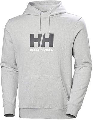 Hombres Sudadera con Capucha HH Logo 3.0, Grau Melange 2.0, XL
