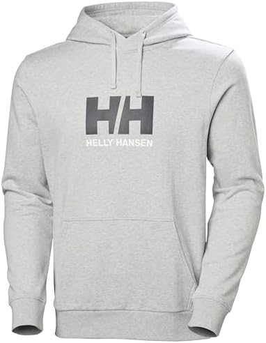 Hommes HH Logo 3.0 Sweat à Capuche, Gris chiné 2.0, XL