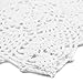 kilofly Crochet Cotton Lace Table Placemats Doilies Vase Pads, 4pc, White, 7 inch