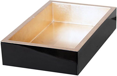 Design Design 704-08559 Black Lacquer-Gold Napkin Holder-Guest