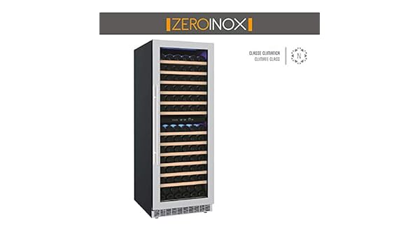 ZeroInox - Nevera vinos ventilado 371 litros Doble Temperatura ...