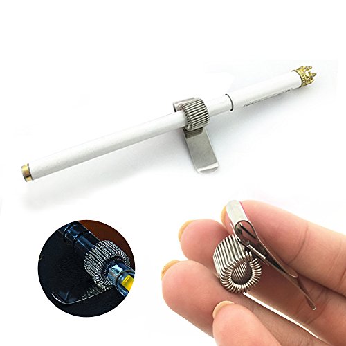 Stainless Pen Pencil Holders Holder Clip For Notebook And Clipboard