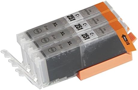 Toner Clinic TC-CLI-251XL 3PK 3 CLI-251GY Gray Compatible Inkjet Cartridge for PIXMA iP8720 PIXMA MG6320 PIXMA MG6620 PIXMA MG7120 PIXMA MG7520-3 Pack Inkjet Cartridges