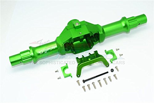 Axial Yeti XL Monster Buggy Upgrade Parts Aluminum Rear Gear Box (Without Cover) - 1 Set Green