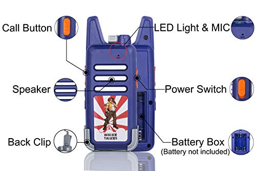 Surper Walkie Talkies for Kids, Handheld Long Range 2 Way Radio Toy with Belt Clip for Outdoor Adven - //coolthings.us