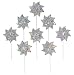 In the Breeze Silver Mylar Pinwheel - Sparkly Silver Spinners - Good Animal & Bird Deterrant - 8 Piece Bags primary