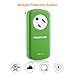 [UL Listed] Poweradd Portable 360 Degree Swivel Outlet Surge Protector 100-240V with 2-Port 3.4A USB Wall Charger, 15A/1875W - Green