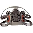 3M Medium Thermoplastic Elastomer Half Mask 6000 Series Reusable Standard Respirator With 4 Point Harness And Bayonet Connect