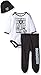 NFL Oakland Raiders Unisex-Baby Bodysuit, Pant, & Cap Set, Black, 3-6 Months