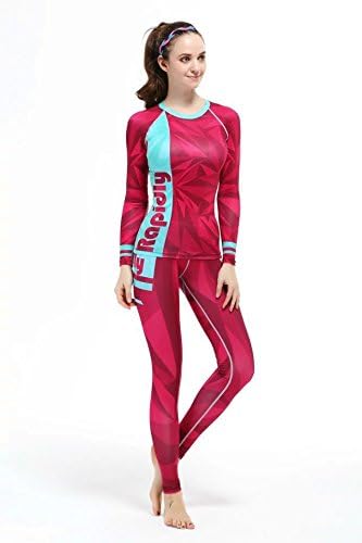 Women's Long Sleeve Quality Running Fitness Workout Compression Base Layer Sets Size S-2XL